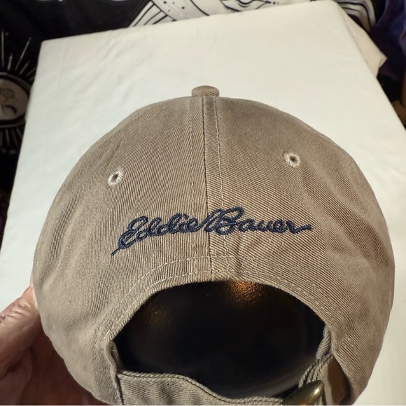 Eddie Bauer Tan Embroidered 1920 Shield Logo Hat - Picture 5 of 8
